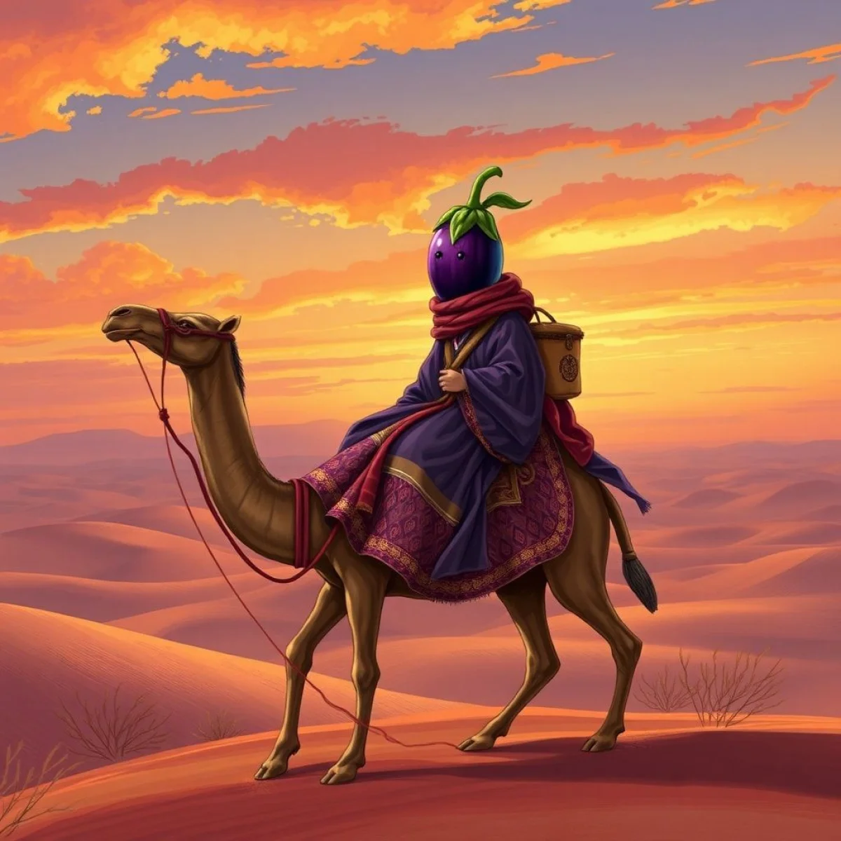 Podróże bakłażana z Azji do Europy