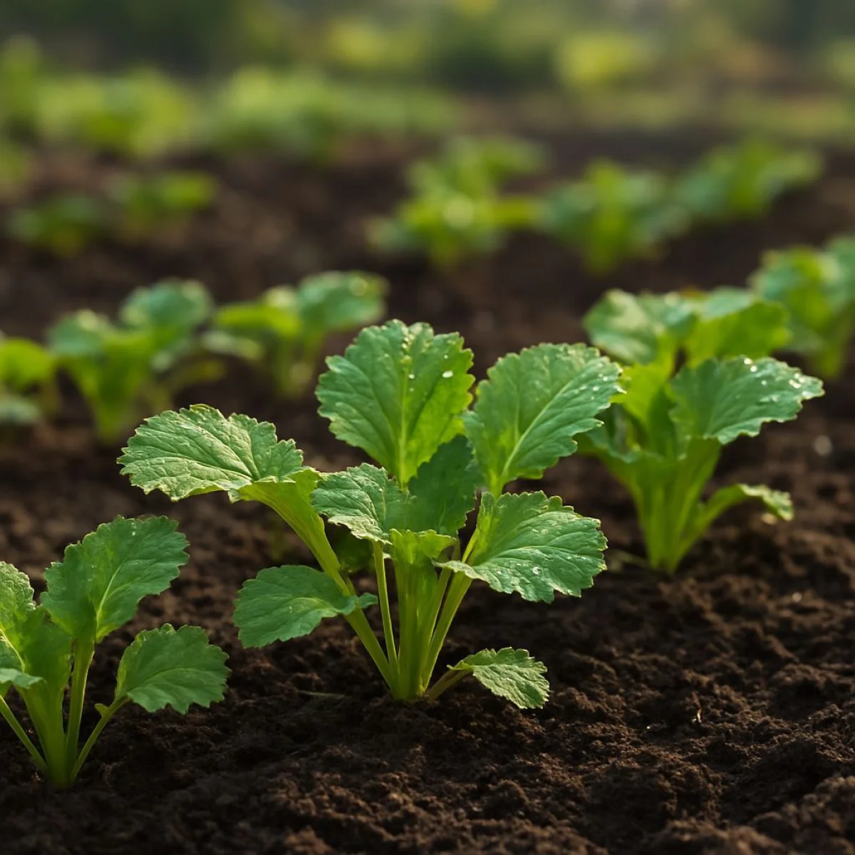 Biała gorczyca szybkie plony sałatkowe