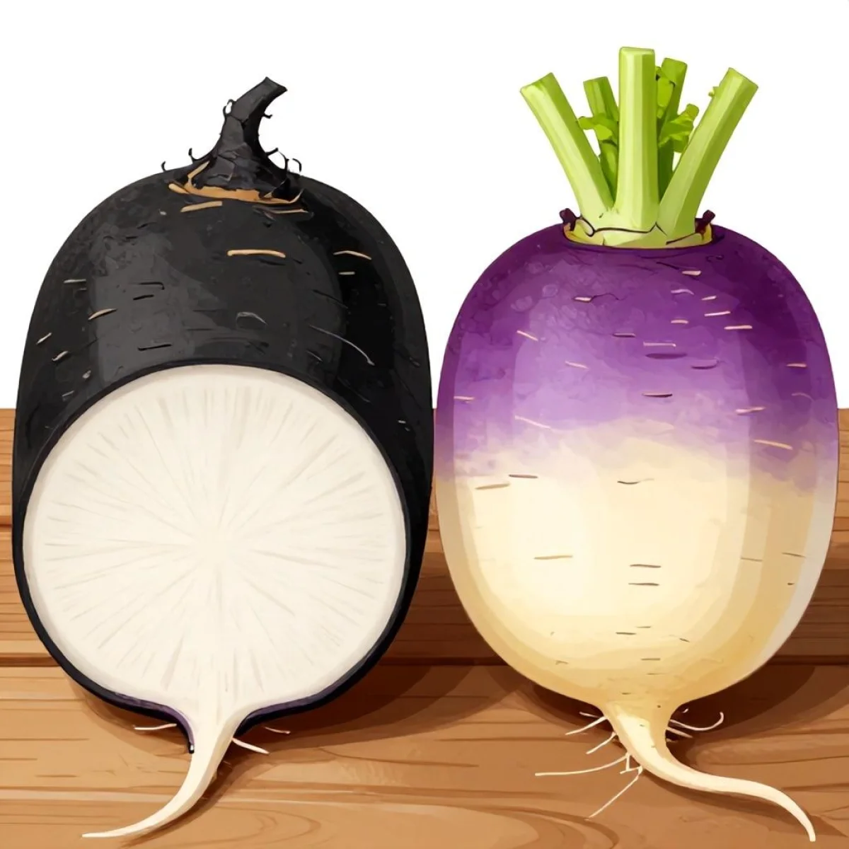 Czarna rzodkiew vs rzepa: botanika i kuchnia