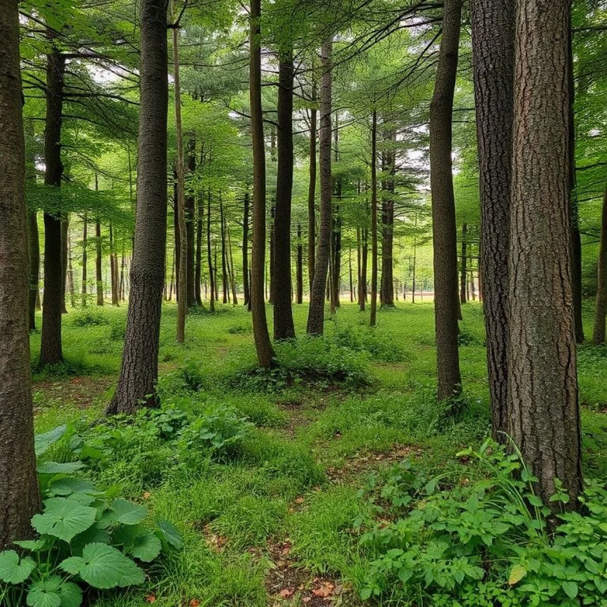 Sprawdzony, słoneczny ogr&oacute;d, dojrzałe, pomarańczowe dynie, zielone liście, jesienne słońce.