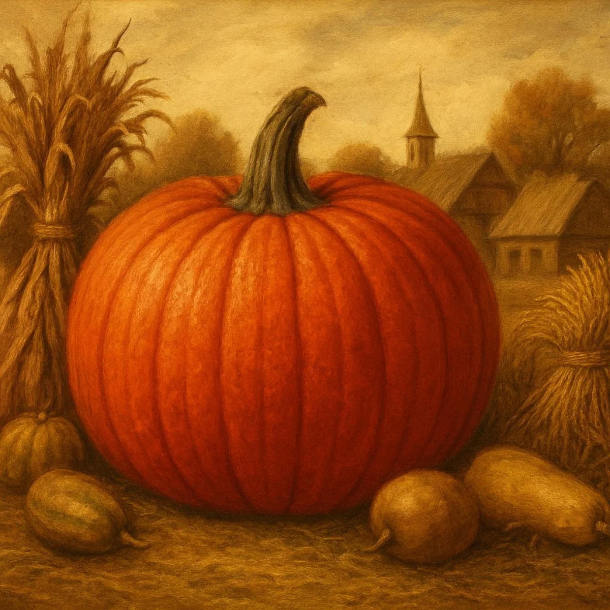 Stare odmiany dyni z charakterystyczną brunatną skórką i głęboką bruzdowatością na tle tradyc