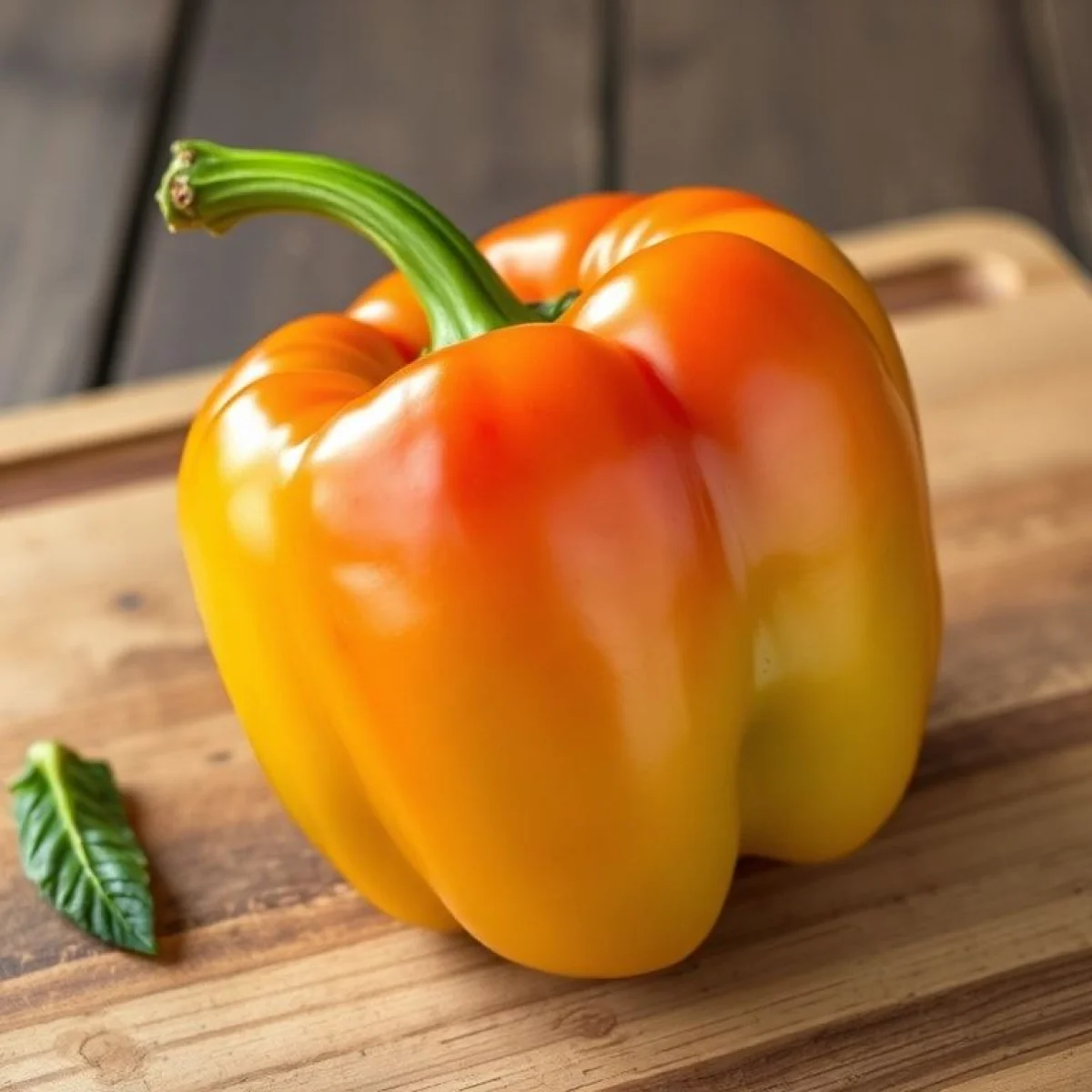 Chrupiąca papryka Iskierka w czerwieni, pokrojona na surówkę, obok świeżych liści sałaty