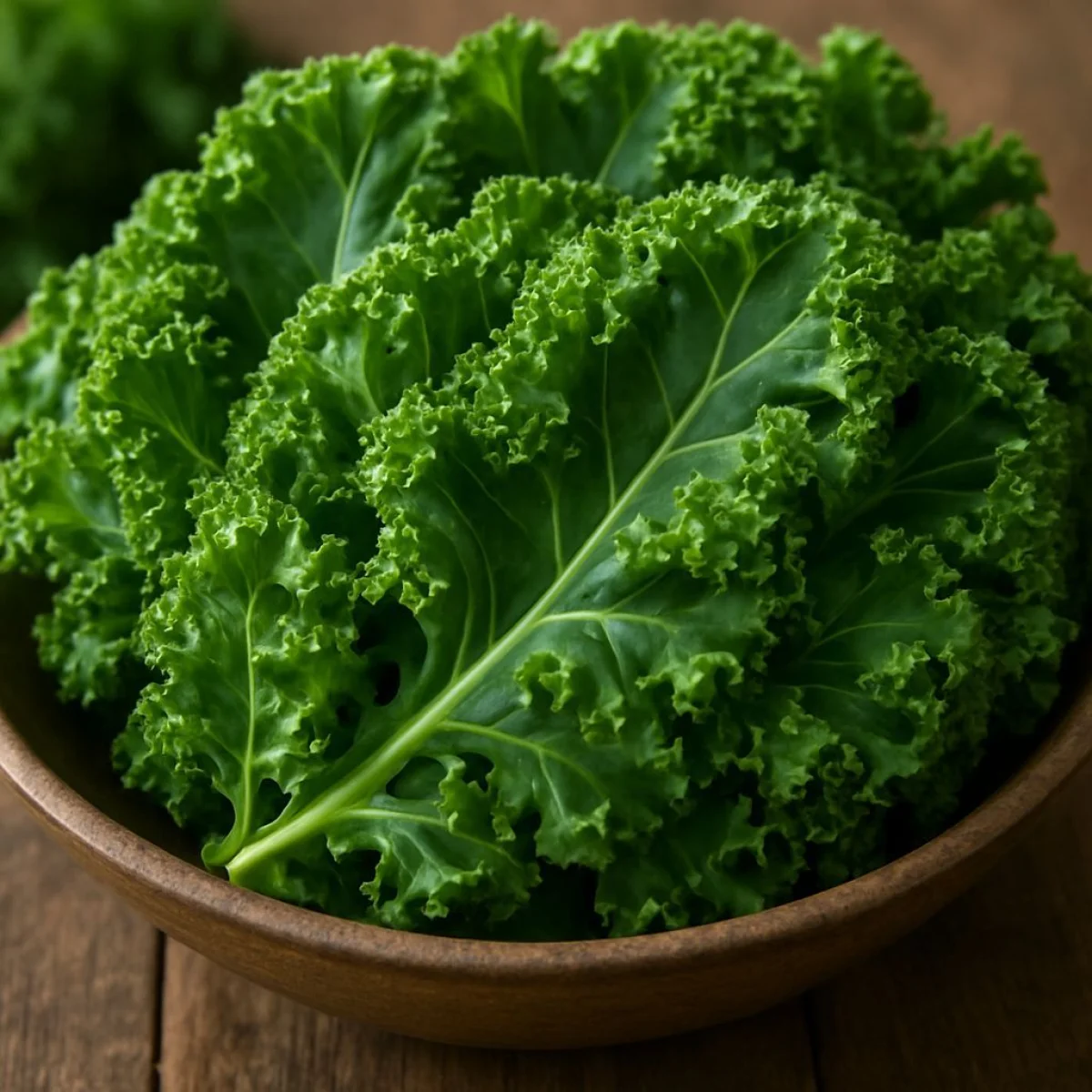 Jarmuż - superżywność, żywozielone liście, bogaty w witaminy, koncepcja zdrowego odżywiania.