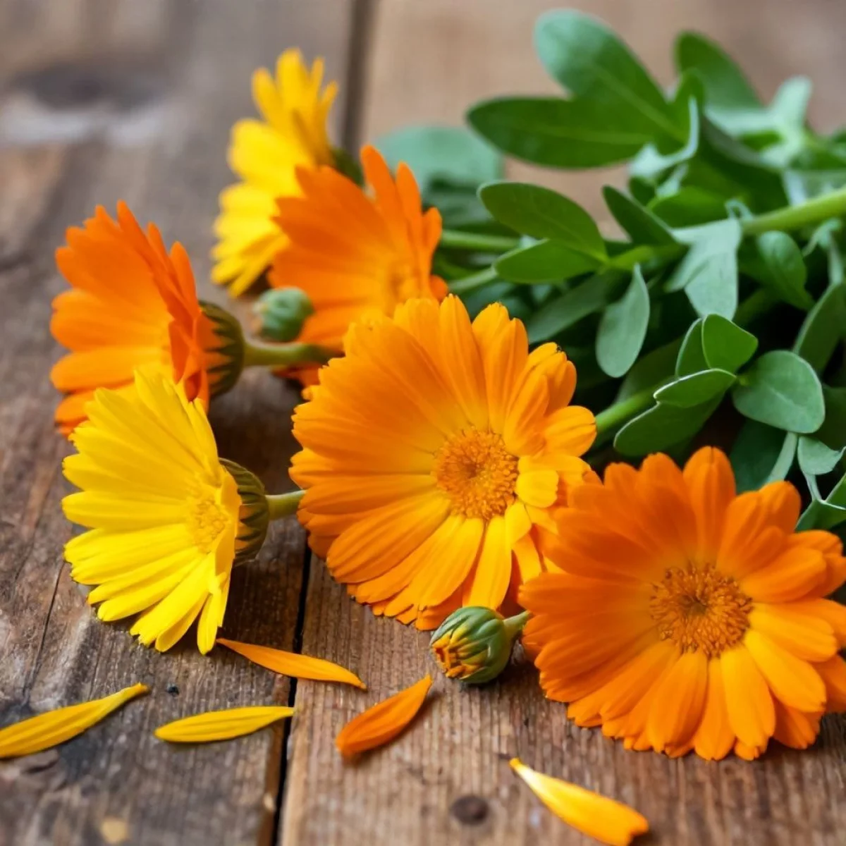 Kwiaty nagietka dodają koloru i zdrowia potrawom