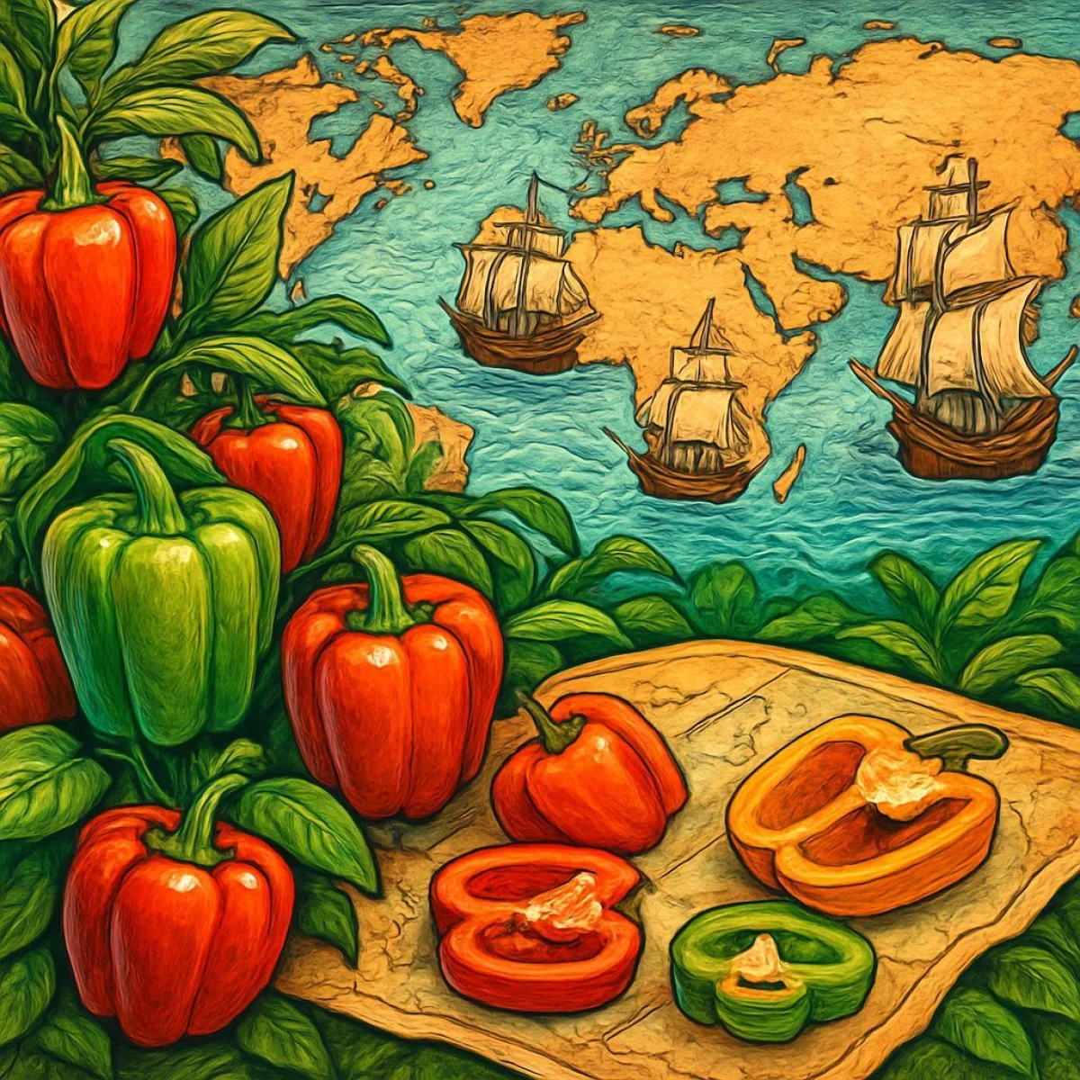 Świeża czerwona papryka chilli w ogniu jako symbol palącego uczucia pikantnego jedzenia i przypraw