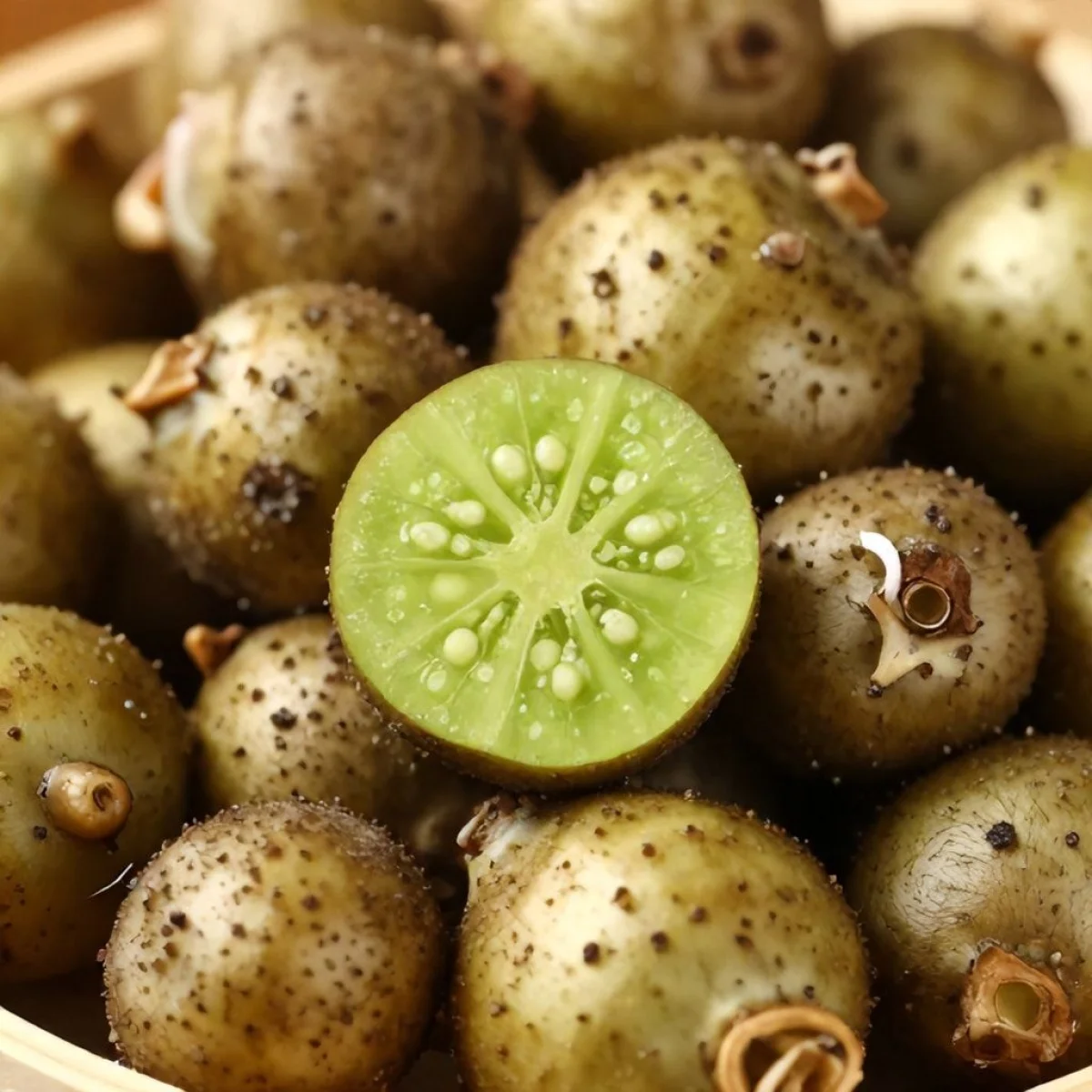 Bulwy andyjskiej szczawiu, pożywne, ziemiste, zdrowe, żywe, zdrowa żywność.